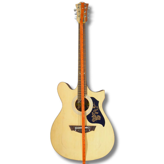 Musical Works 38" Acoustic Guitar Starter Kit - Natural Wood Finish with Gig Bag, Strap, and Picks