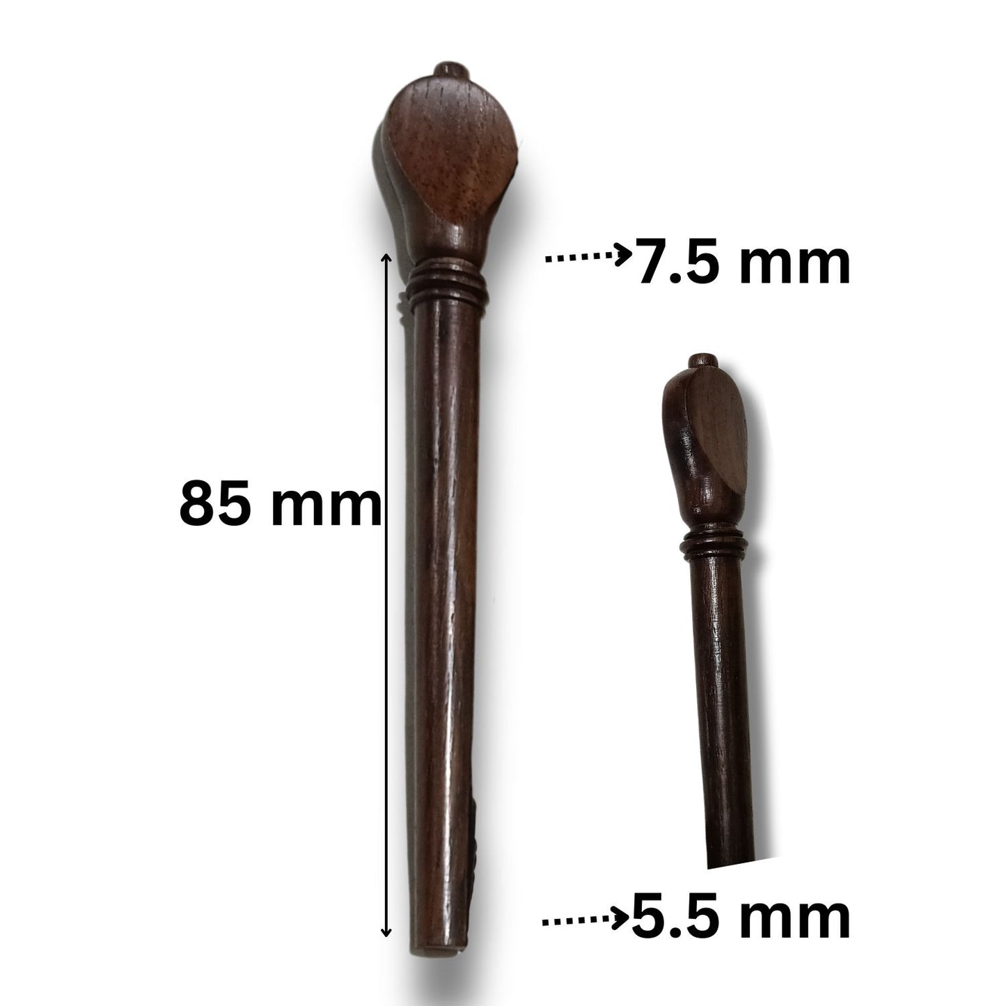 Lute Pegs Set of 13 Pieces Tuning Pegs for Lute Instrument Handcrafted Boxwood Ebony or Rosewood Pegs Traditional and Historical String Instruments (ROSEWOOD SHAFT 7.5/5.5/85 MM)