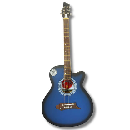 Musical Works 39" Acoustic Guitar Starter Kit – Premium Cutaway Concert Body with Gig Bag, Strap & Accessories