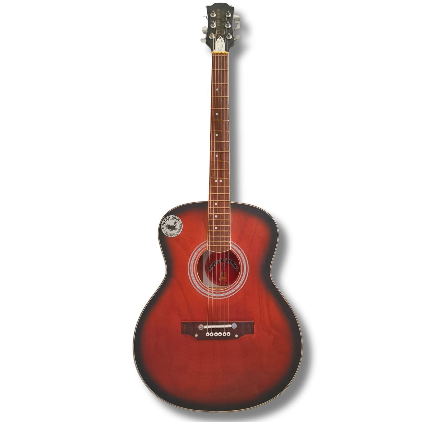 Musical Works 41" Full-Size Acoustic Guitar Starter Kit – Dreadnought Bundle with Gig Bag, Strap & Accessories