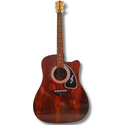 Musical Works 41" Jumbo Acoustic Guitar – Professional Cutaway with Rich Wood Finish