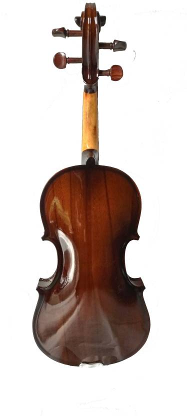 musical works Violin With Bow, Rosin, Hard Case 4/4 Semi- Acoustic Violin  (Brown Yes)