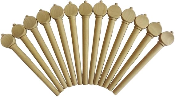 LUTE PEGS 1 set (13 Pieces), SHAFT 7.5 * 5.5 * 85 MM(Boxwoood)