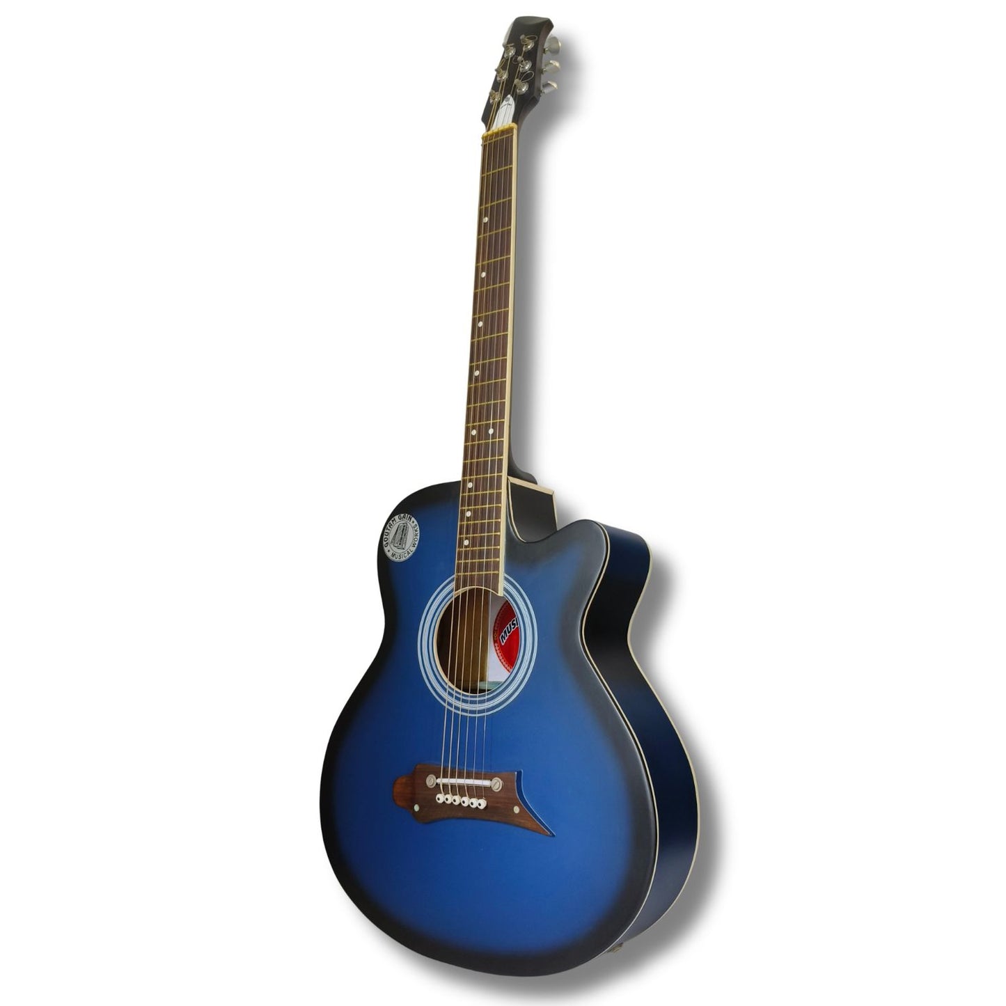 Musical Works 39" Acoustic Guitar Starter Kit – Premium Cutaway Concert Body with Gig Bag, Strap & Accessories