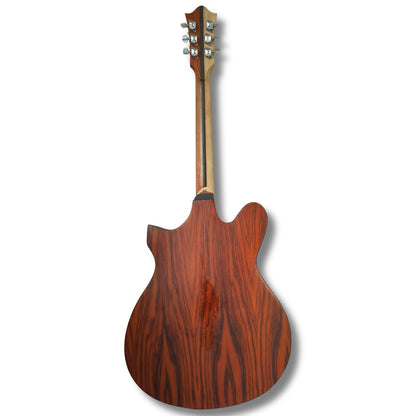 Musical Works 38" Acoustic Guitar Starter Kit - Natural Wood Finish with Gig Bag, Strap, and Picks