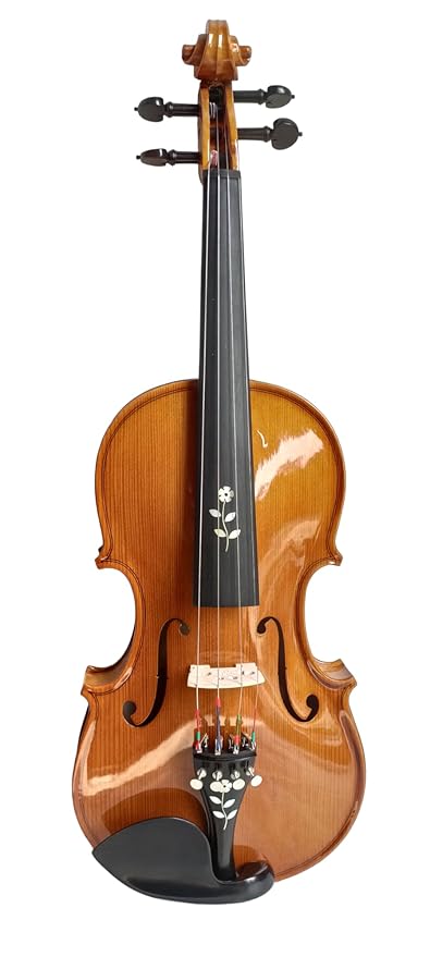Musical Works "Profefessional Violin Kit for Aspiring Musicians - Handcrafted Sound, Friendly - Includes Bow, Case, and Accessories" (Violin 4/4 With Horse Hair)