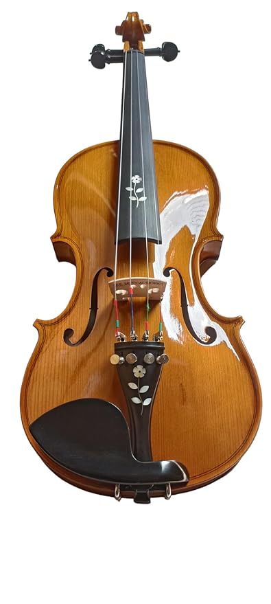 Musical Works "Profefessional Violin Kit for Aspiring Musicians - Handcrafted Sound, Friendly - Includes Bow, Case, and Accessories" (Violin 4/4 With Horse Hair)