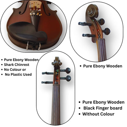 Musikwerke 3/4 Halbakustische Violine (Matt Brown Yes) 