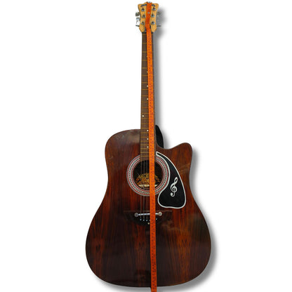 Musical Works 41" Jumbo Acoustic Guitar – Professional Cutaway with Rich Wood Finish