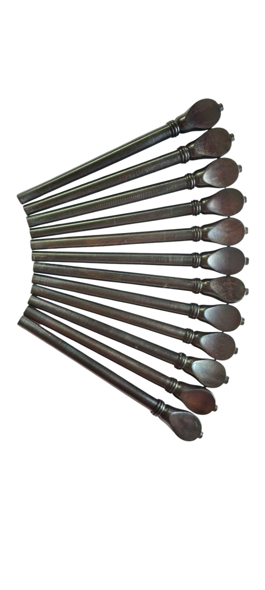 Lute Pegs Set of 13 Pieces Tuning Pegs for Lute Instrument Handcrafted Boxwood Ebony or Rosewood Pegs Traditional and Historical String Instruments (ROSEWOOD SHAFT 7.5/5.5/85 MM)
