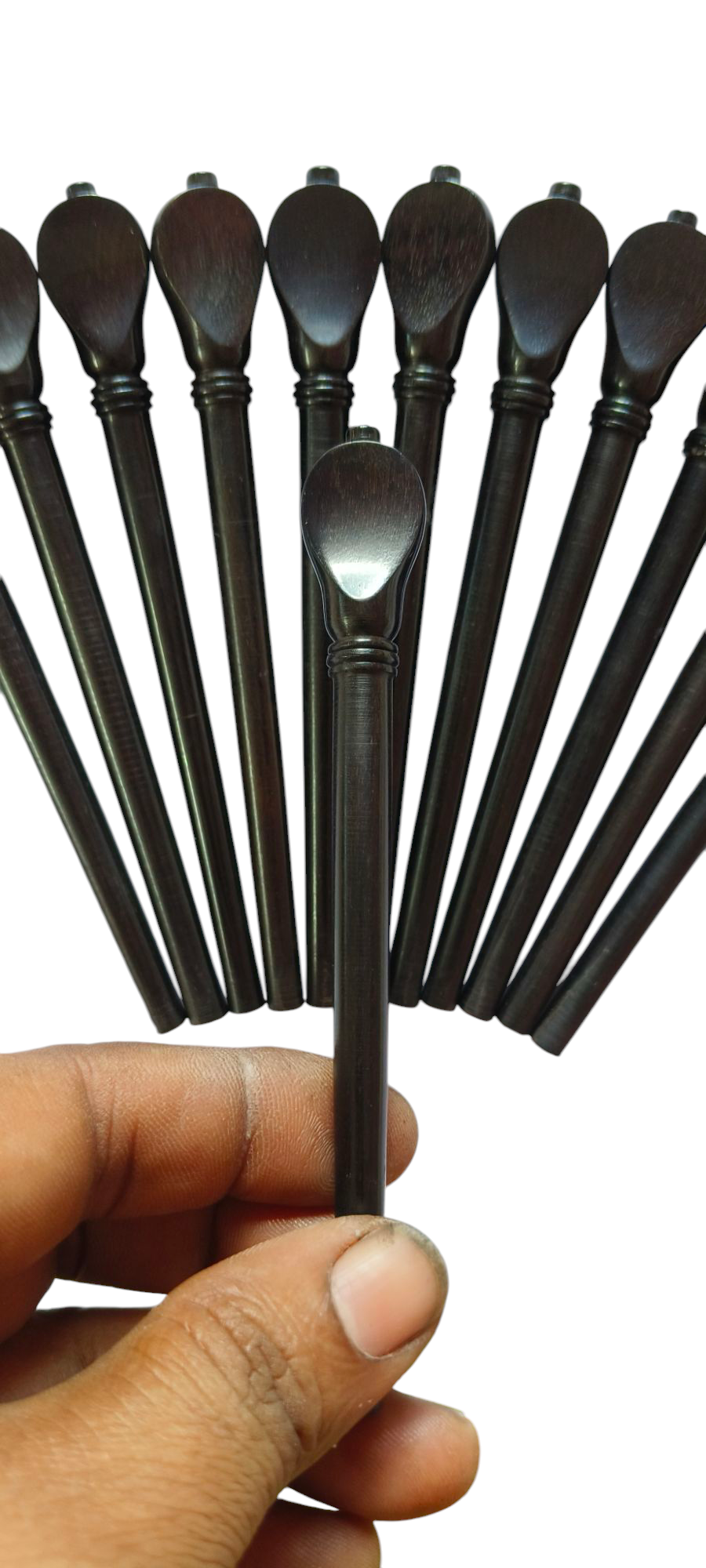 Lute Pegs Set of 13 Pieces Tuning Pegs for Lute Instrument Handcrafted Boxwood Ebony or Rosewood Pegs Traditional and Historical String Instruments (ROSEWOOD SHAFT 7.5/5.5/85 MM)