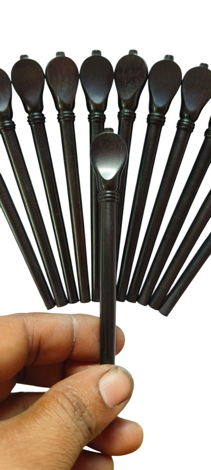 Lute Pegs Set of 13 Pieces Tuning Pegs for Lute Instrument Handcrafted Boxwood Ebony or Rosewood Pegs Traditional and Historical String Instruments (ROSEWOOD SHAFT 7.5/5.5/85 MM)