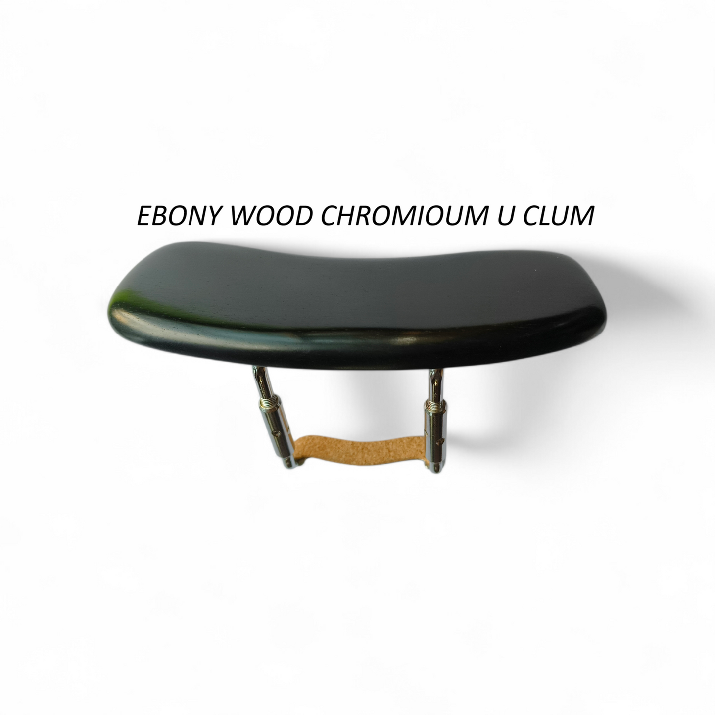 Musicalstore Mandolin Armrest, Rose Wood with Gold U-Clamp, Brown, Polished Finish, Handcrafted Classical Instrument Accessory