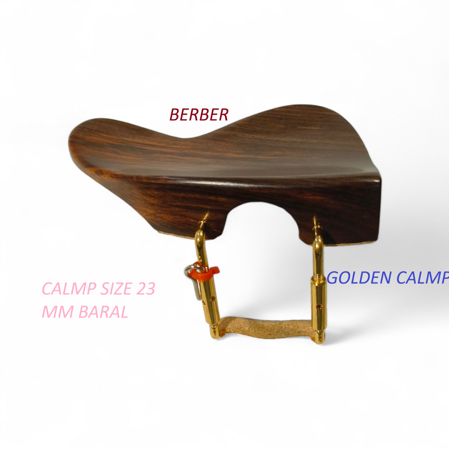 Rose Wood Violin Chinrest Barbar Modle Violin Chinrest For All Violin Size 4/4 Hand Made | Pure Wooden Chinrest