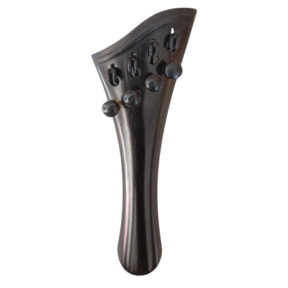 Violin Harp Tailpiece Built Light Tuners Ebony Wood 4/4 Round model Four String 1 Piece