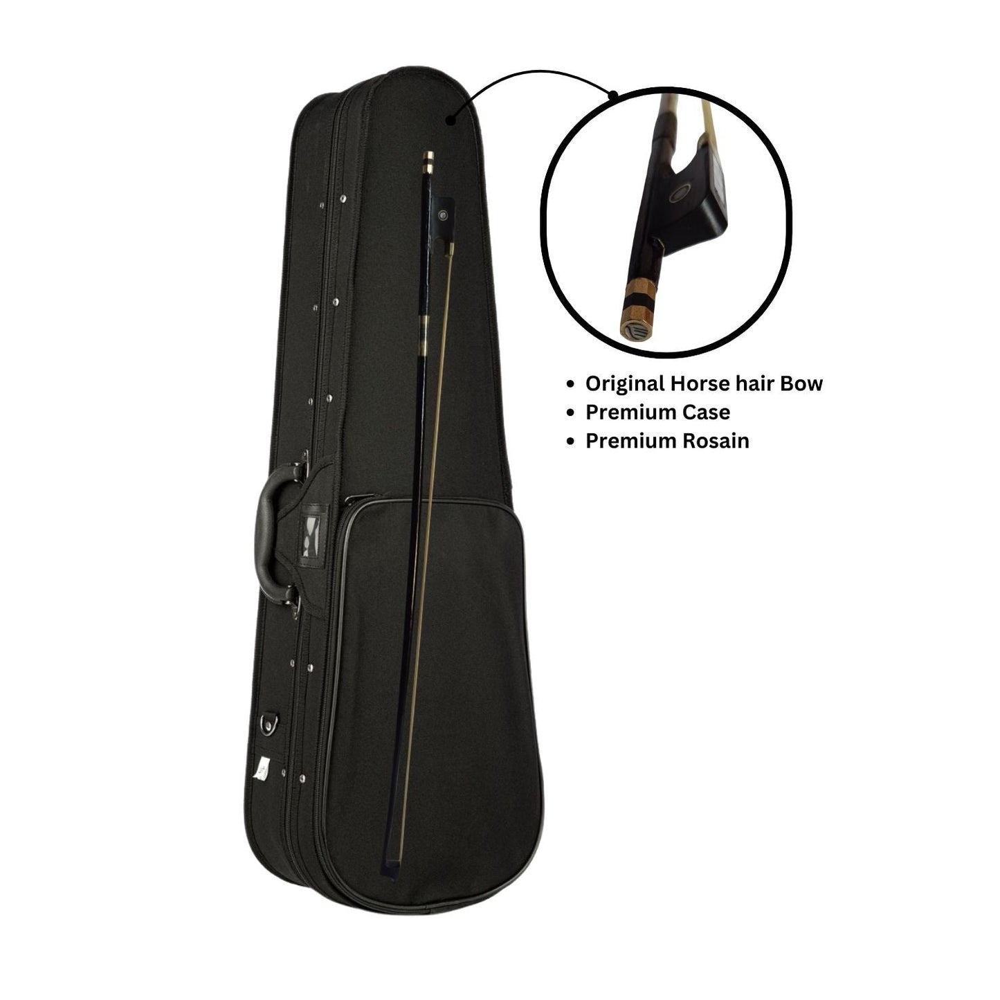 Premium Violin Kit Handcrafted Violin Rich Sound Quality Beginner-Friendly Violin Complete Violin Set Ergonomic Design Durable Violin Build Captivating Tones