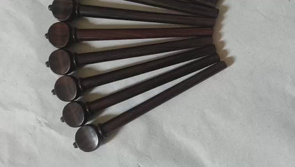 Lautenwirbel, 1 Satz (13 Stück), Schaft 7,5 * 5,5 * 85 mm (Buchholz)