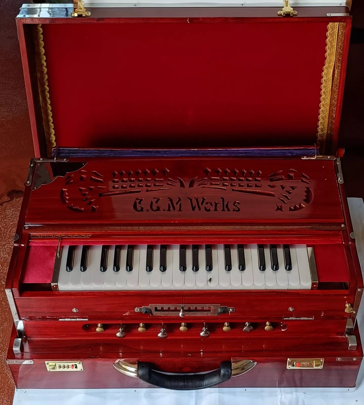 Premium 9 Scale Changer Harmonium instrument harmonium portable indian harmonium