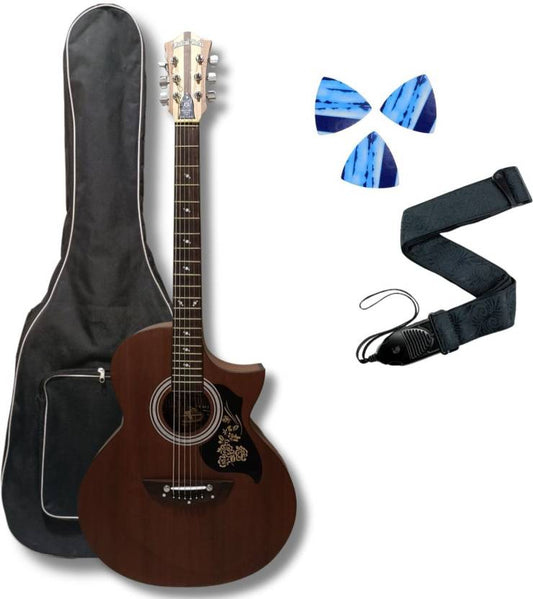 musical works SAB-08 Acoustic Guitar Tonewood Rosewood Right Hand Orientation  (Brown)